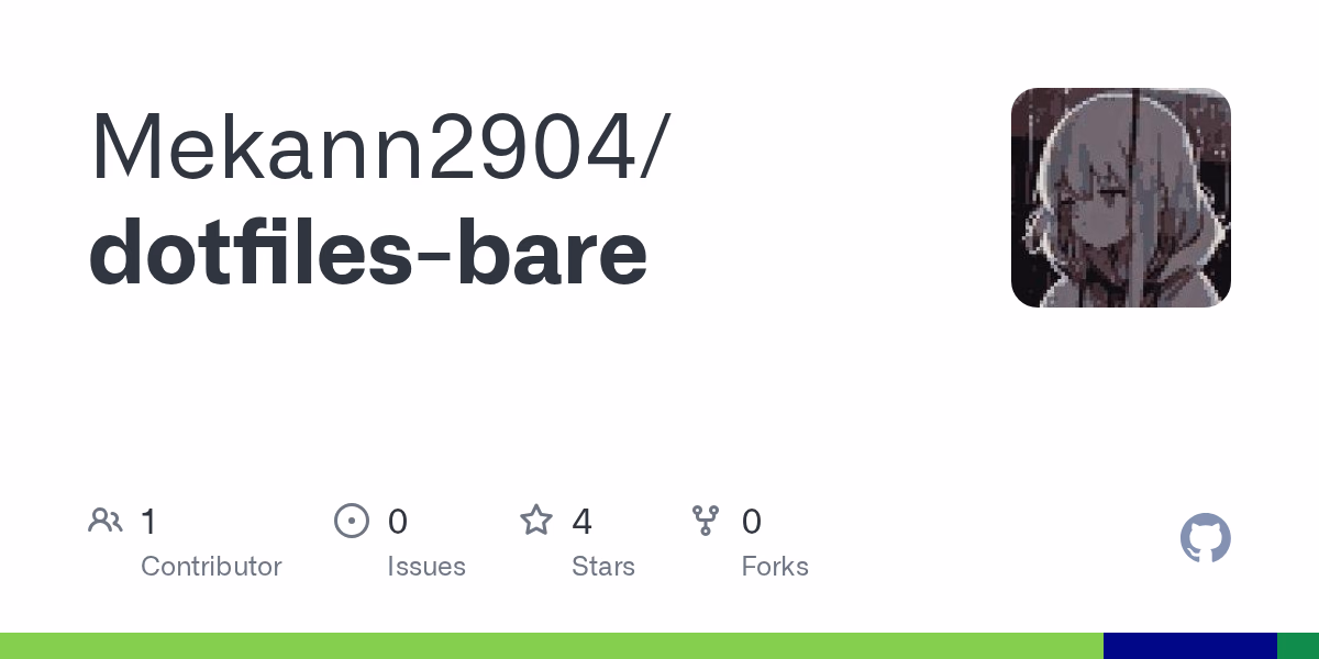 Mekann2904/dotfiles-bare の GitHub リポジトリカード
